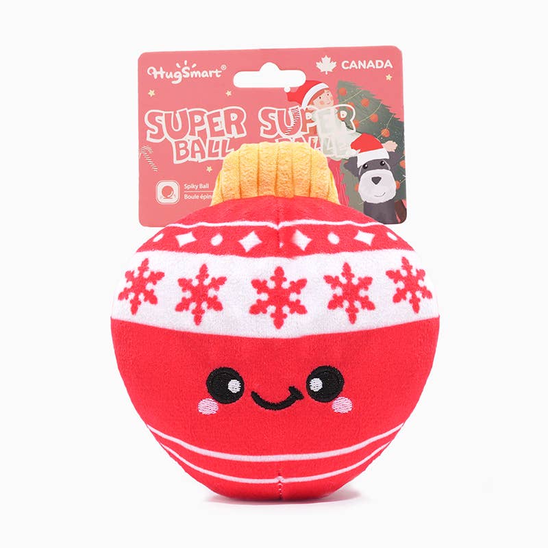 HugSmart Pet - Happy Woofmas | Ornament - Dog Ball Toy