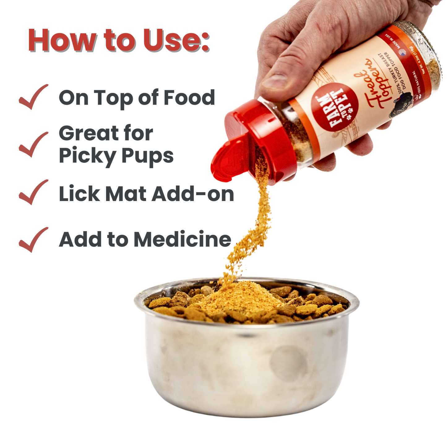 Treat Topper Turkey Dog Food Topper