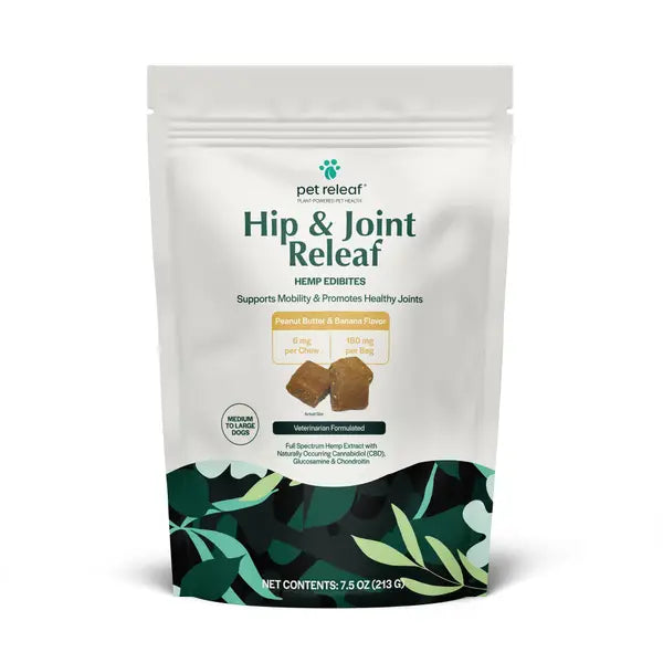 Pet Releaf Hip & Joint chews: PB Banana