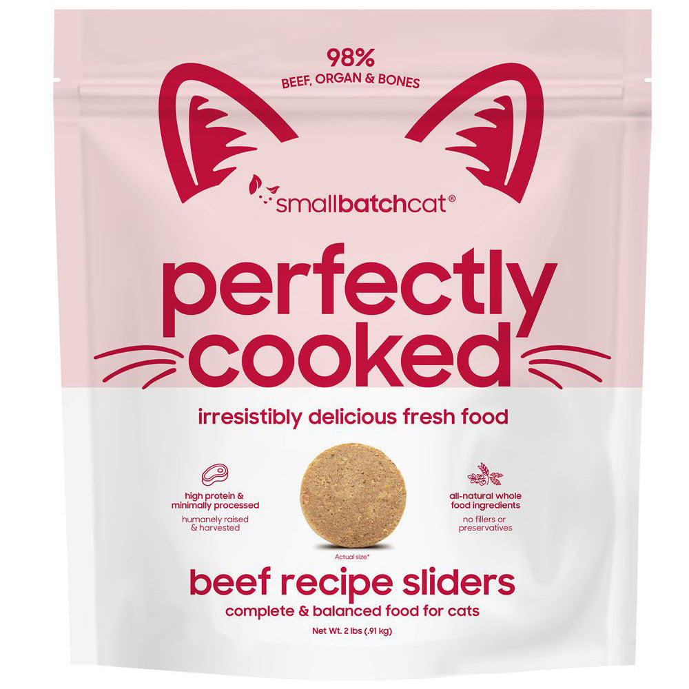 Smallbatch Perfectly Cooked Sliders Cat Food Beef