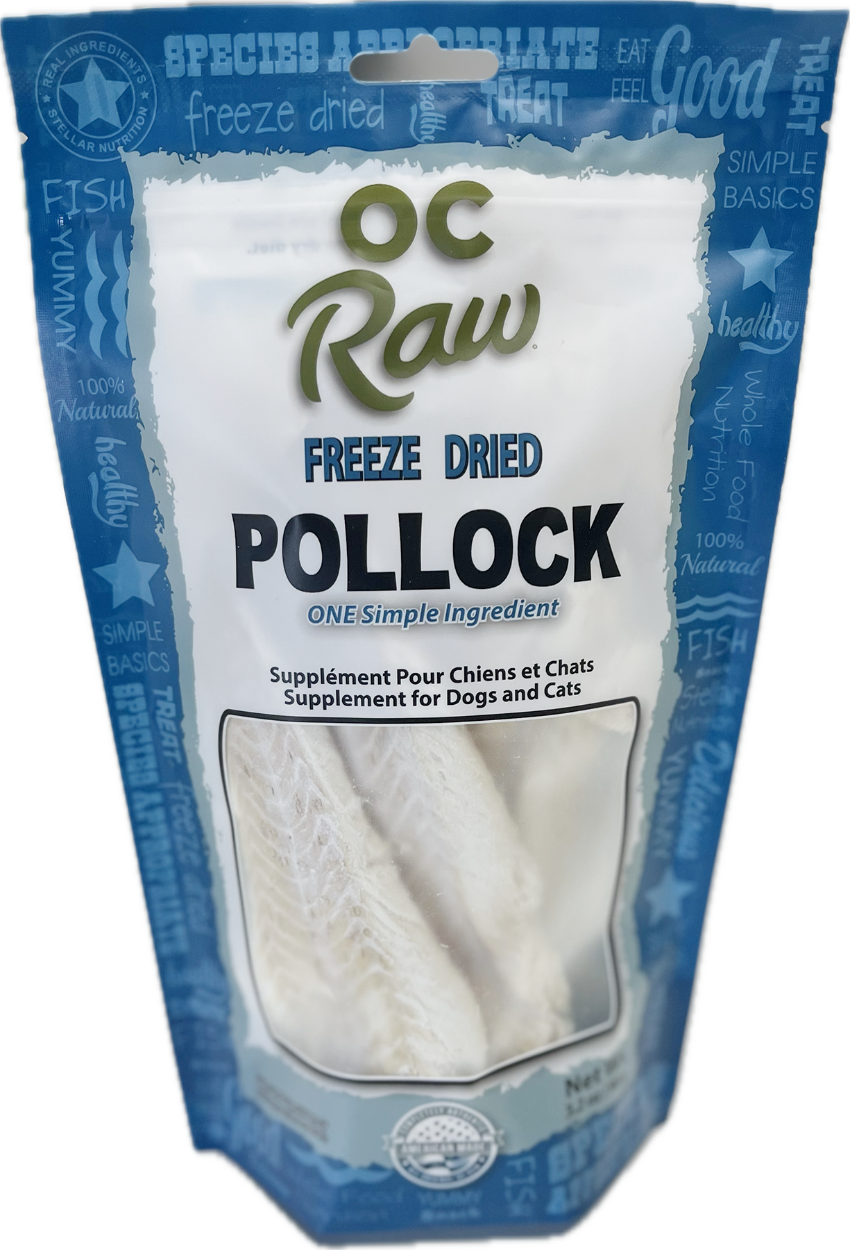 OC Raw Freeze dried Treats Pollock