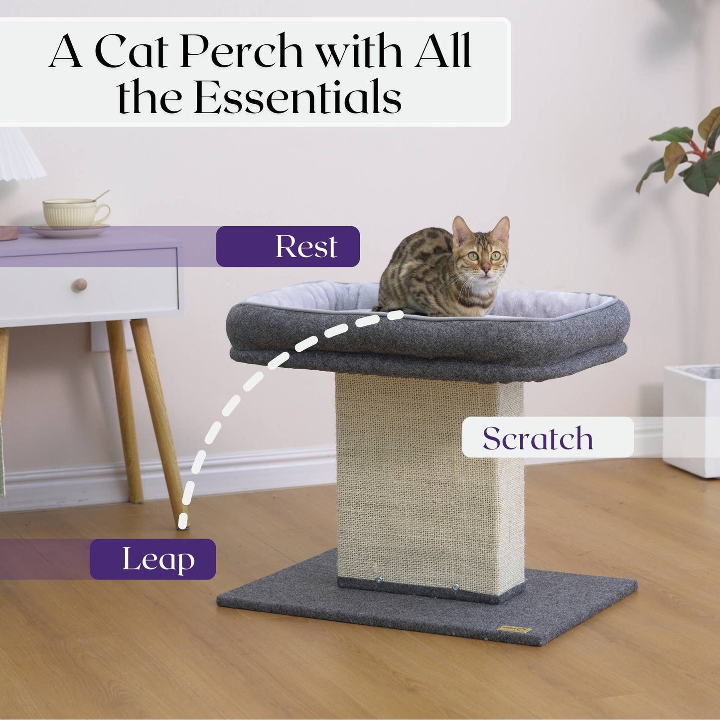 Cat tower 2-in-1 Mellow Cat Perch