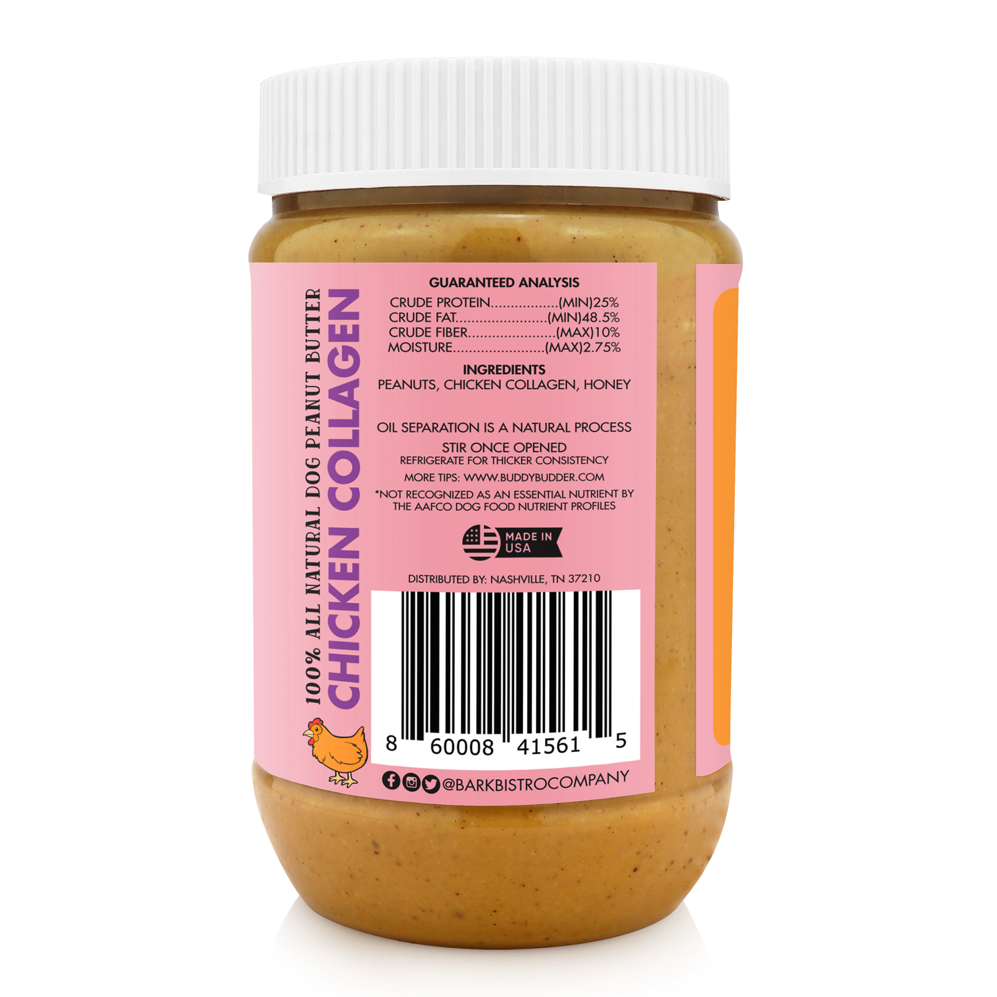 Dog Peanut Butter, Chicken Collagen Buddy Budder