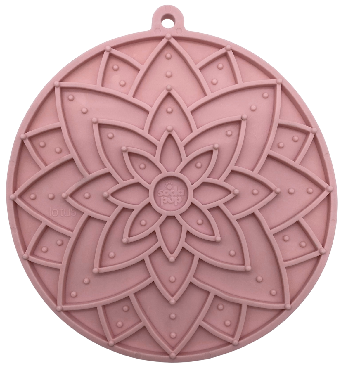 Lotus eMat Enrichment Lick Mat With Suction Cups: Light Pink