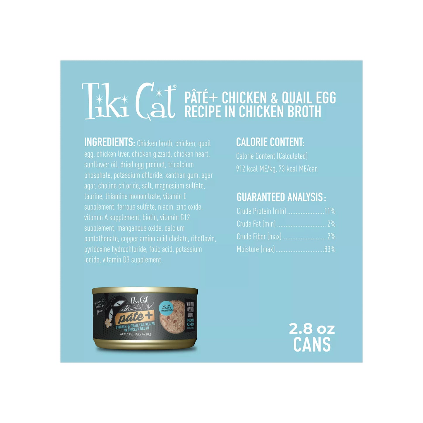 Tiki Cat After Dark Pate+