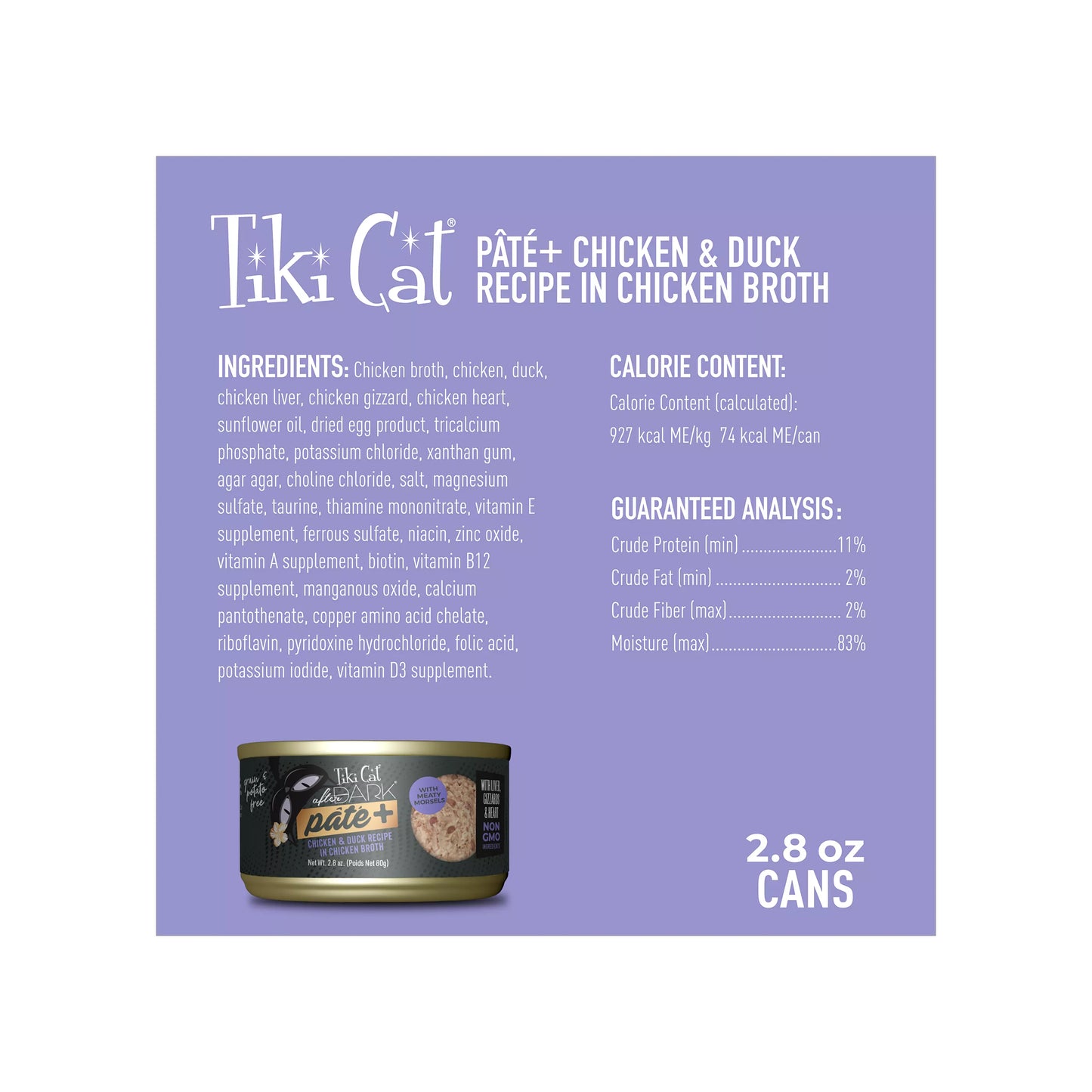 Tiki Cat After Dark Pate+