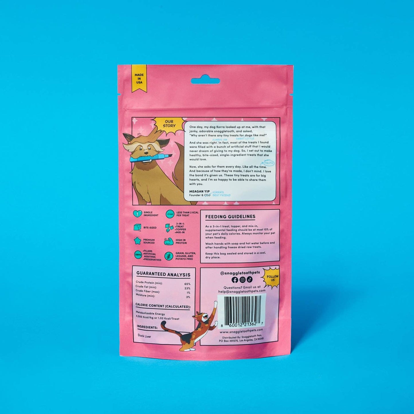 Snaggletooth Duck Liver - Dog Treats