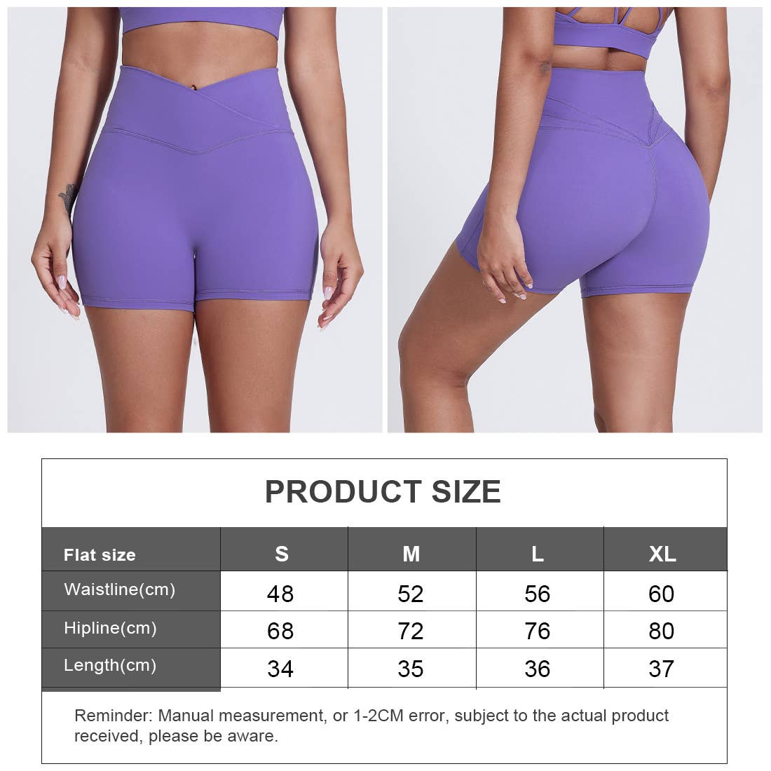 Women V-Cross Butt Liftting Sport Yoga Shorts: Sky Blue