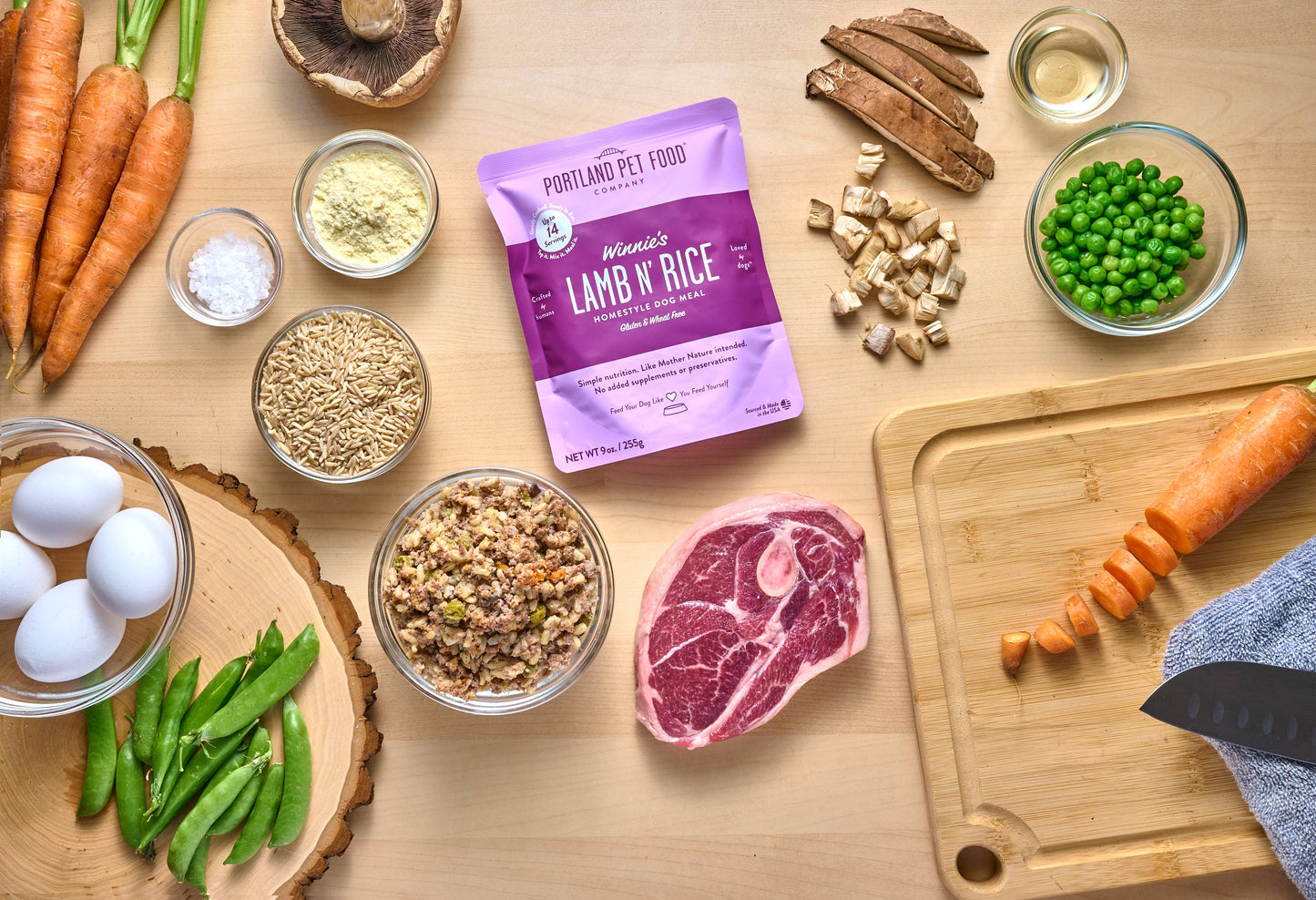 Winnie's Lamb N' Rice Human Grade Fresh Wet Food Dog Pouches