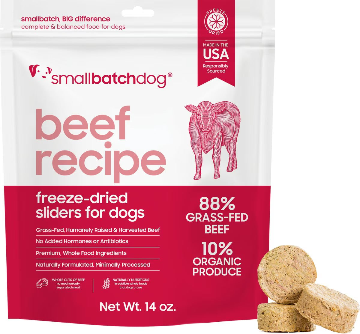 Small Batch Freeze Dried Beef: 14 oz