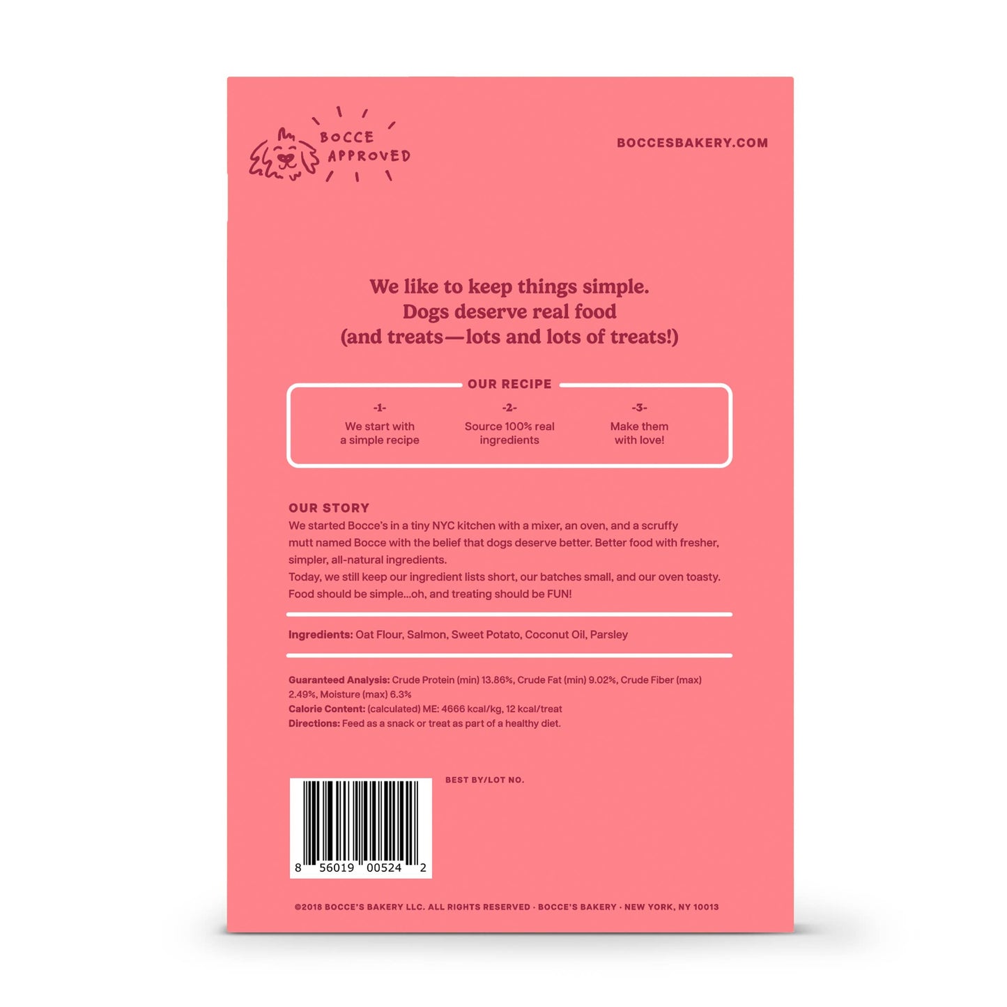 Bocce's Salmon Biscuit Box Dog Treats