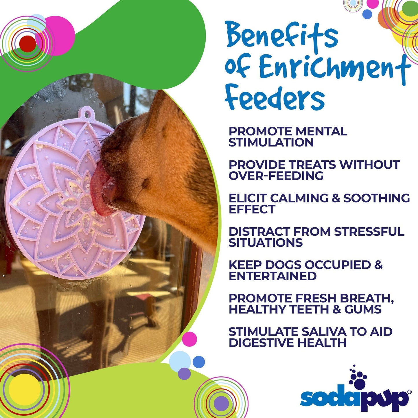 Lotus eMat Enrichment Lick Mat With Suction Cups: Light Pink