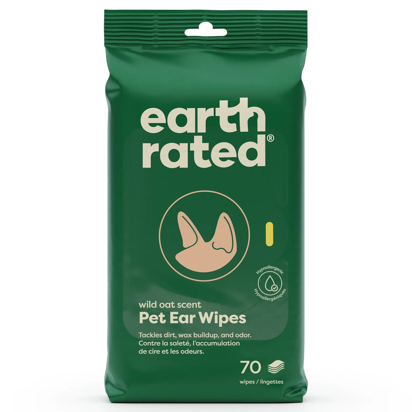 Earth Rated Ear Wipes | 70 ct
