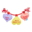 BARK Tuggin' Heart Strings Plush Rope Dog Toy