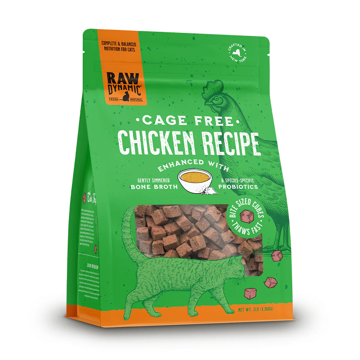 Raw Dynamic Frozen Raw Cat Food: Chicken