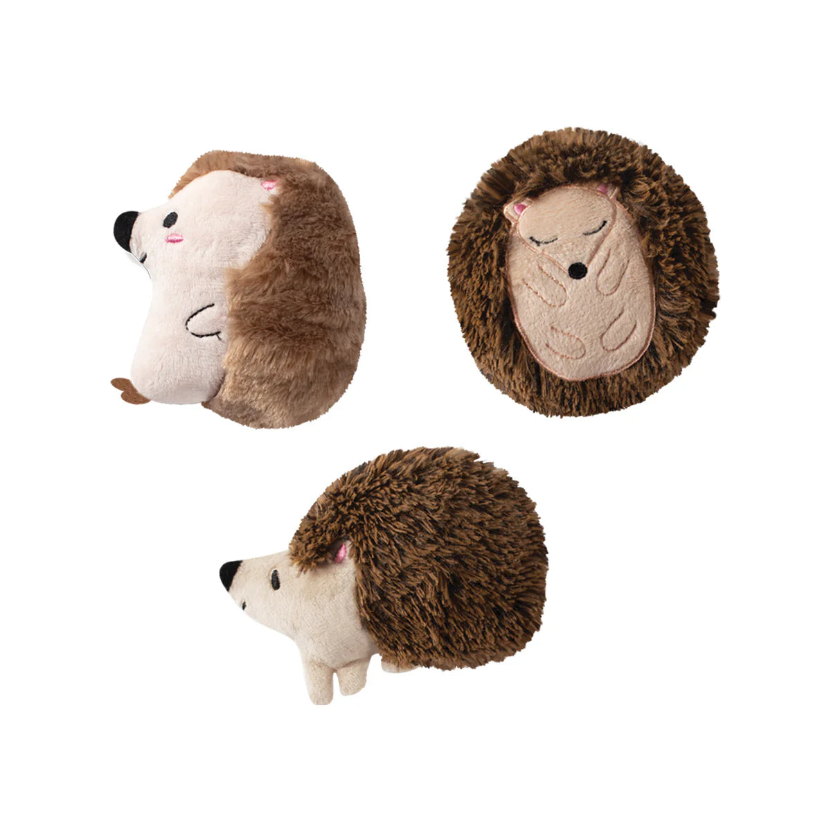 PetShop Hedgehogs Plush Dog Toy Set Small 3pc