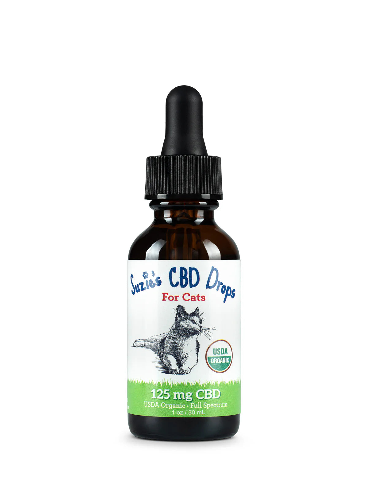 Suzie's CBD Drops - 125 mg Cat