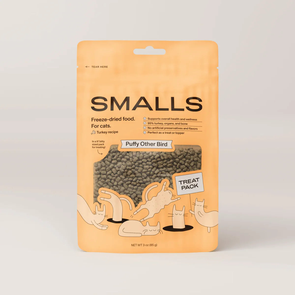 Smalls Puffy Other Bird Freeze-dried Cat Food 3 oz