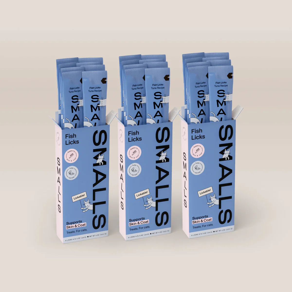 Smalls Lickable Treat for Cats - Tuna 8 Pack