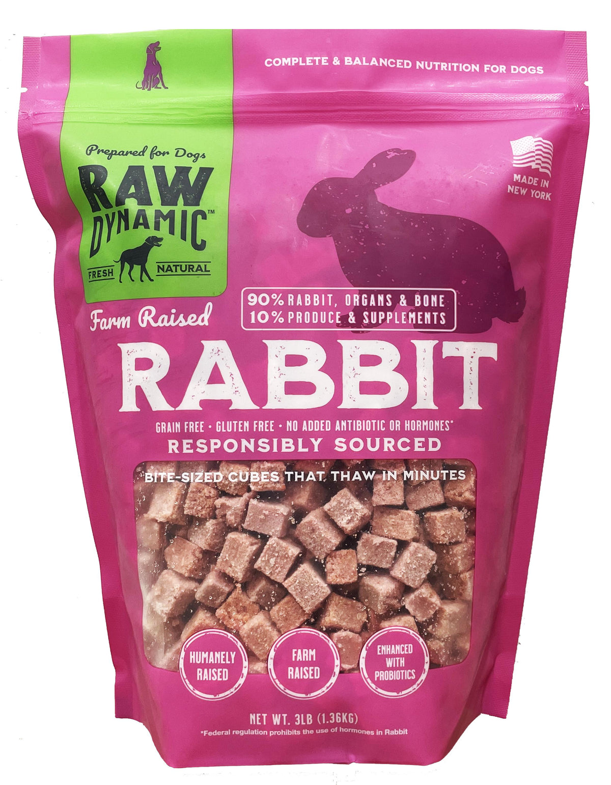 Raw Dynamic Frozen Dog Food 6lb Bag