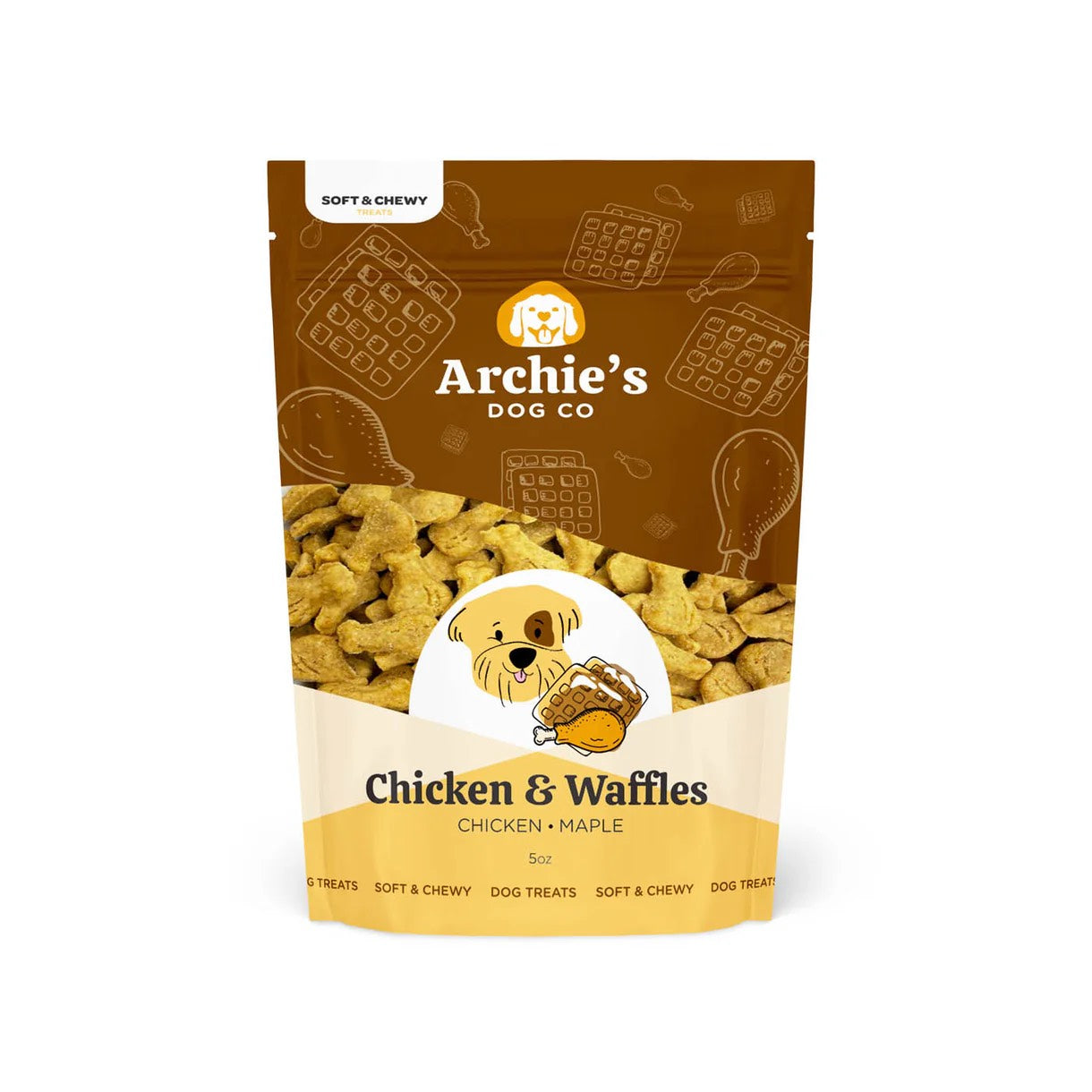 Archie's Chicken & Waffles Dog Treat