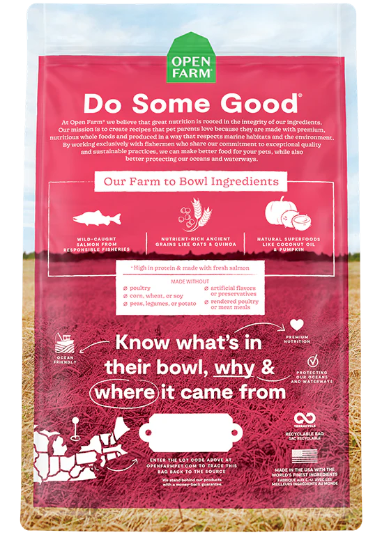 Open Farm Dry Dog Food: Salmon