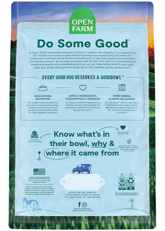 Open Farm Goodbowl Dry Dog Food: Beef & Brown Rice