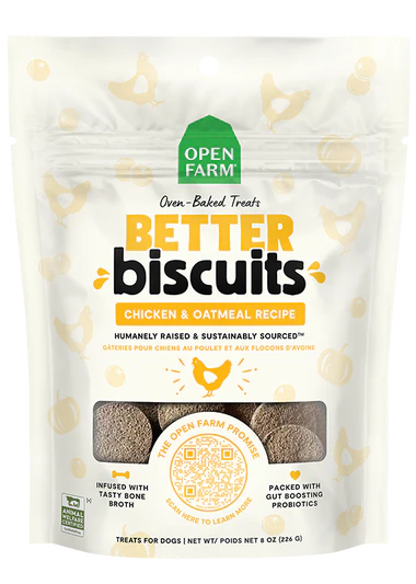 Open Farm Better Biscuits Dog Treat