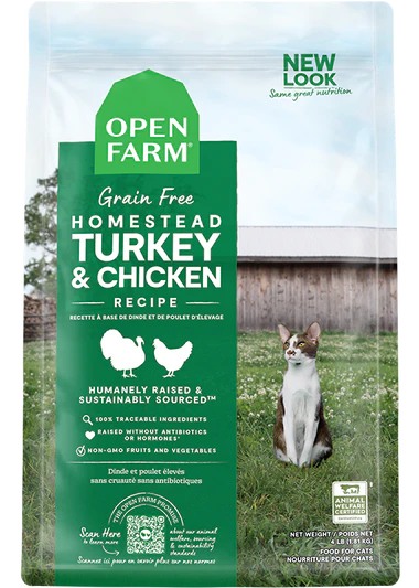 Open Farm Cat Grain Free Dry Food: Turkey & Chicken