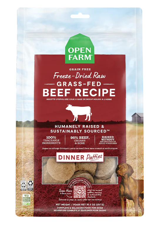 Open Farm Freeze Dried Raw Patties for Dogs