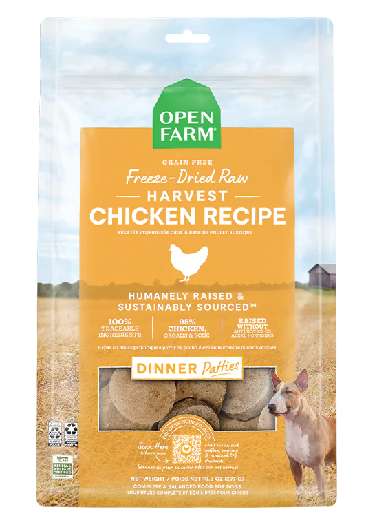 Open Farm Freeze Dried Raw Patties for Dogs