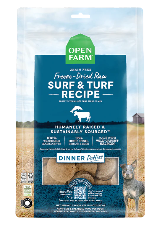 Open Farm Freeze Dried Raw Patties for Dogs