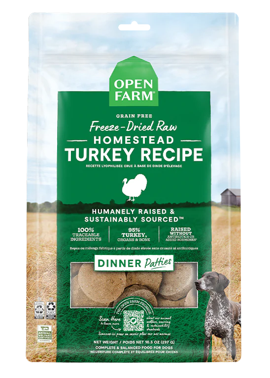 Open Farm Freeze Dried Raw Patties for Dogs