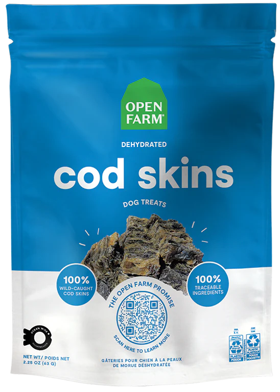 Open Farm Cod Skins Dog Treat