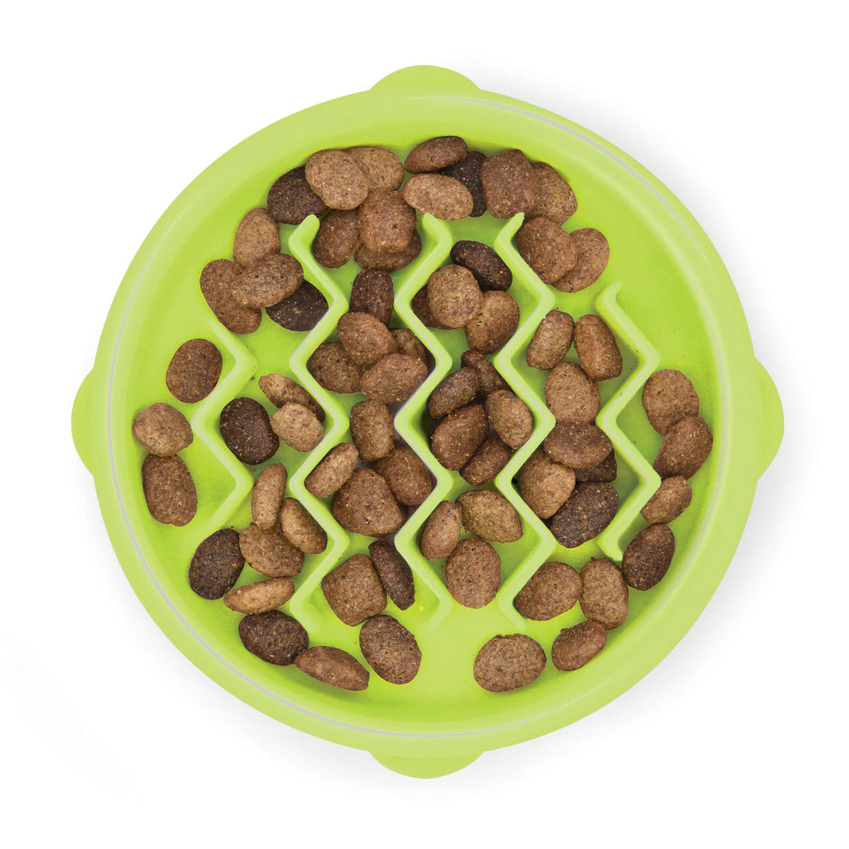 Catstages Kitty Slow Feeder Cat Bowl- Green