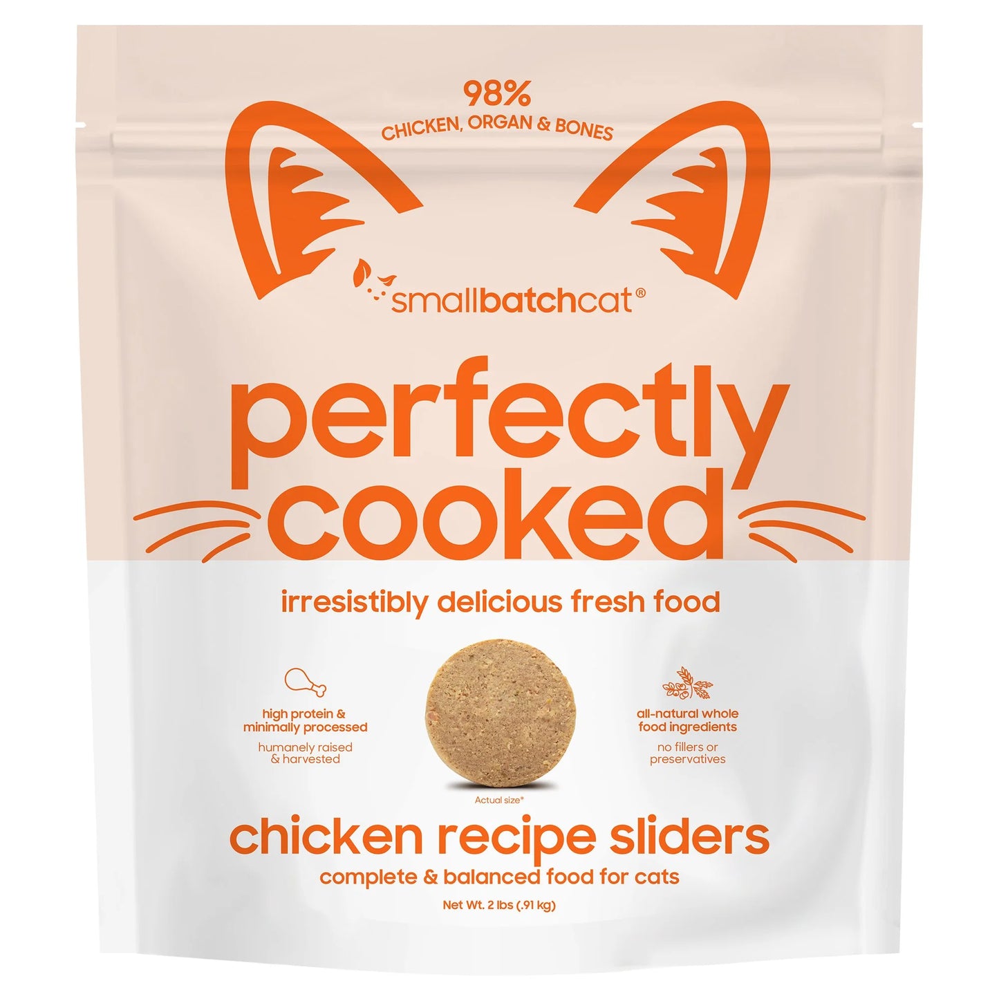 Small Batch Perfectly Cooked Cat Food- Chicken