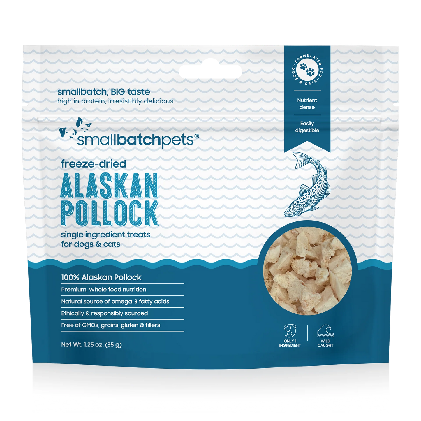 Small Batch Freeze-Dried Alaskan Pollock Treats