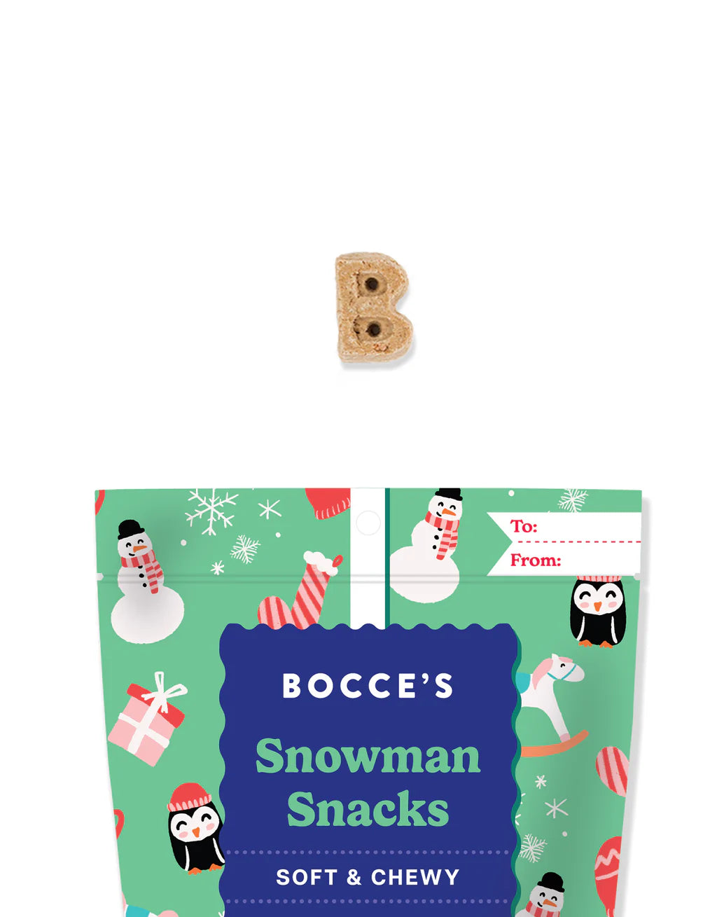 Bocce's Snowman Snacks Dog Treat