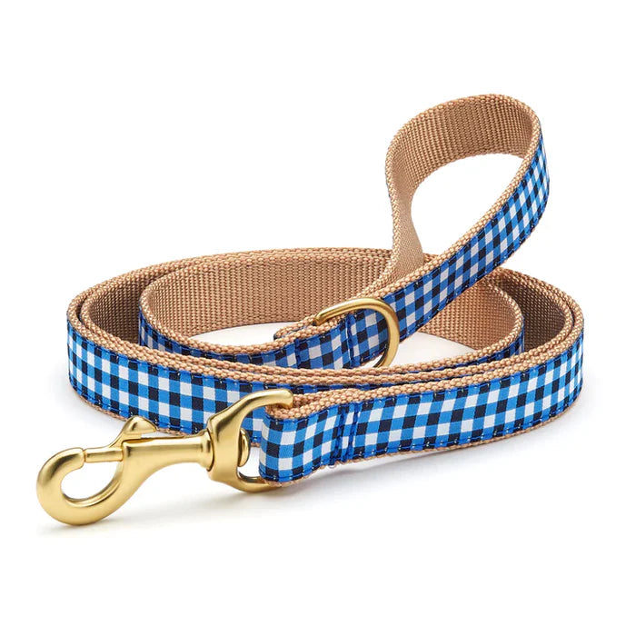 Up Country 5' Navy Gingham Lead