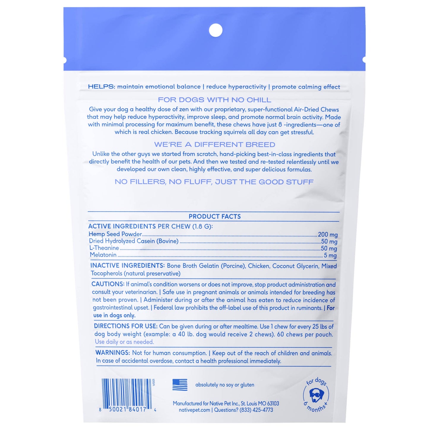 Calm Chews Supplement for Dogs