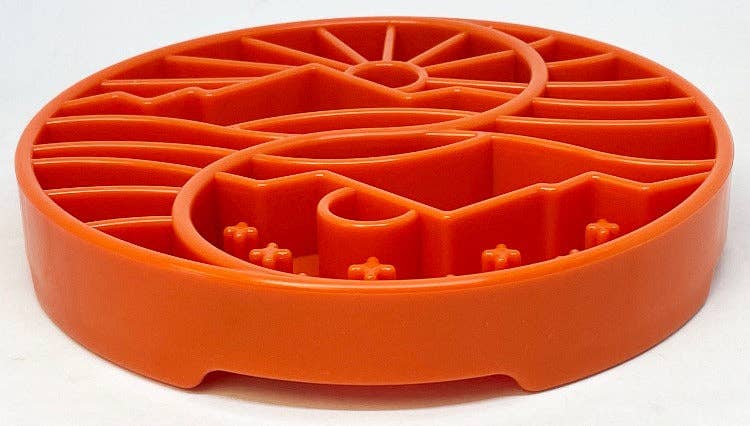 Yin Yang Design Shallow Slow Feeder Tray for Dogs