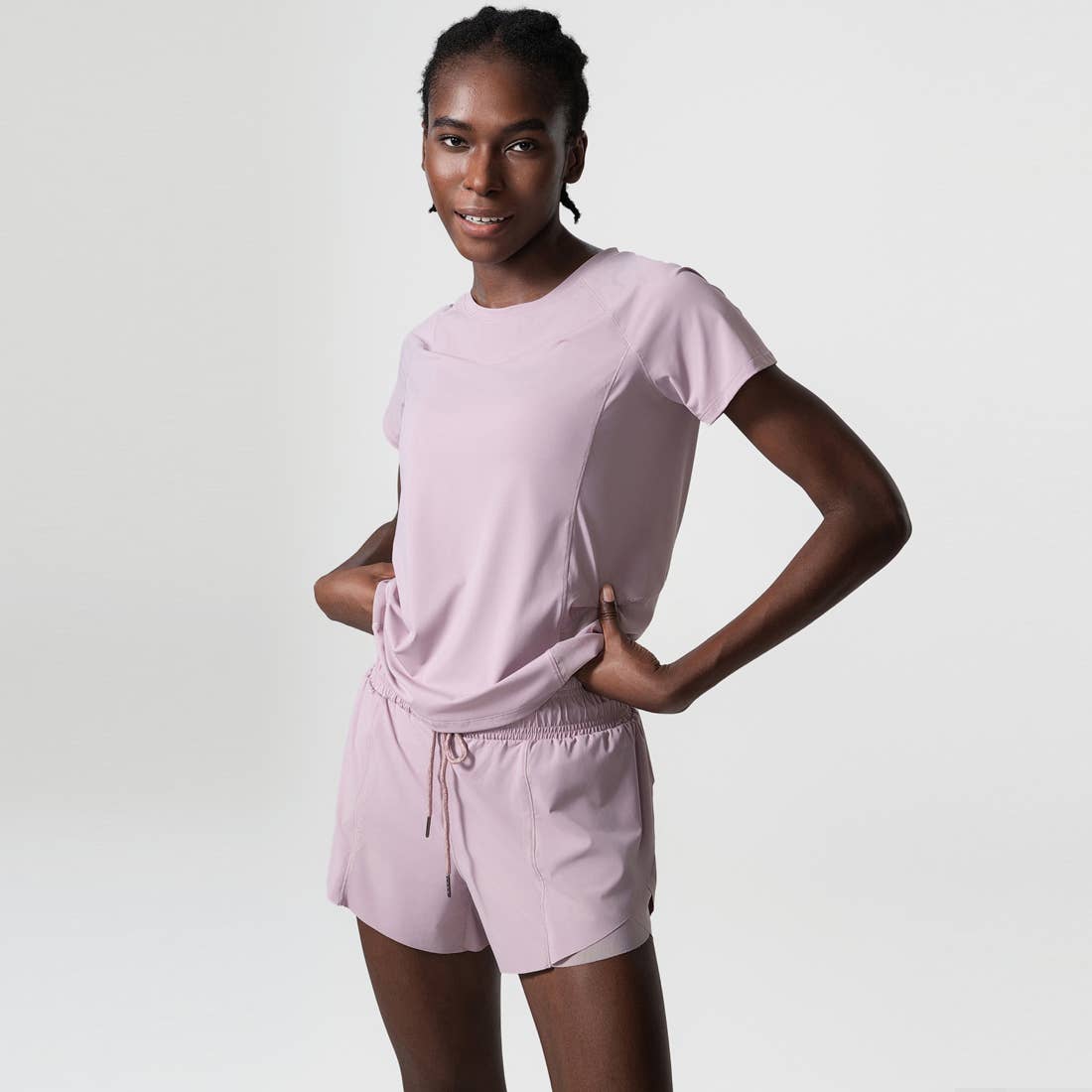 Loose Breathable Yoga Wear Sport Breathable T-Shirt: Pink