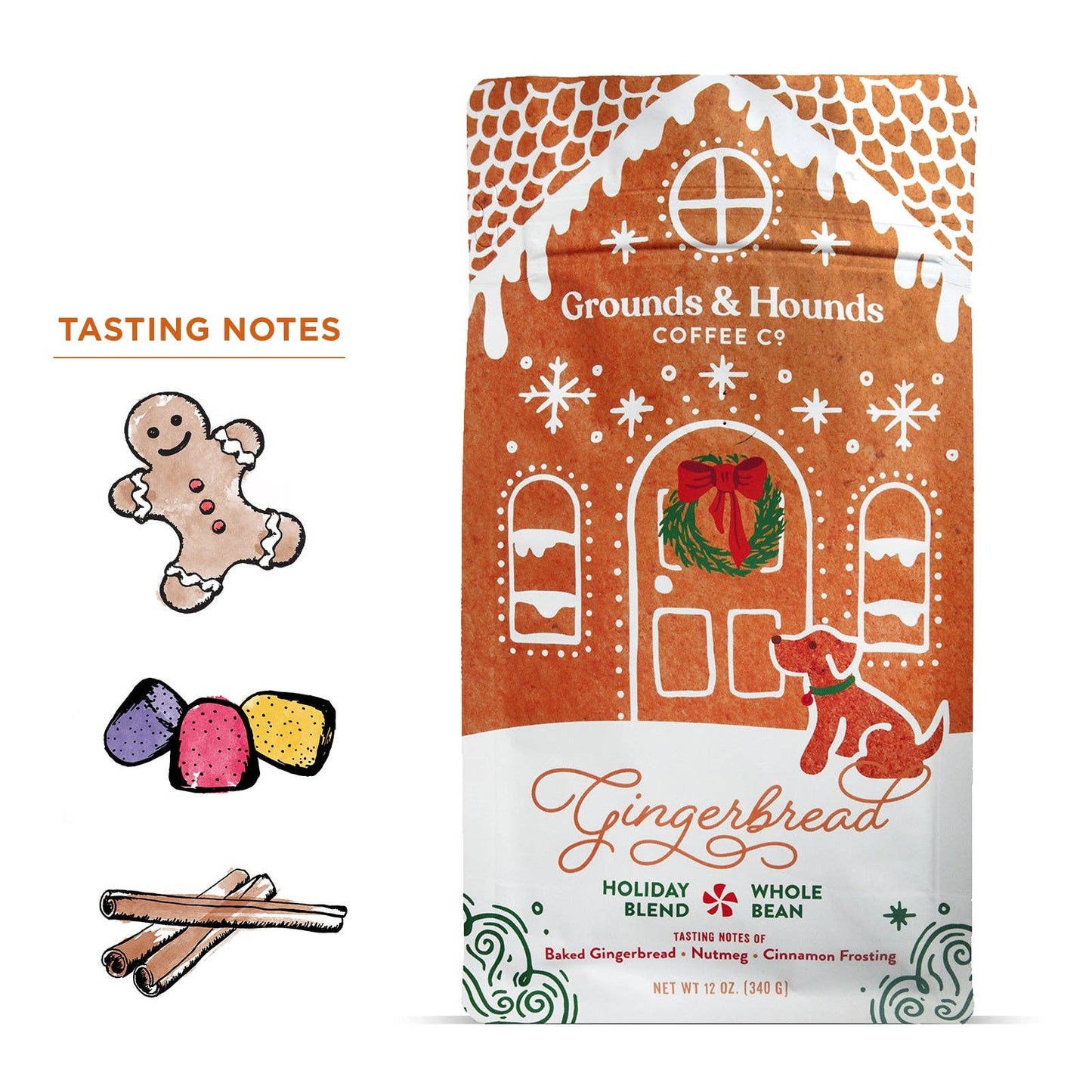Seasonal Flavor: Gingerbread Light Roast: Ground