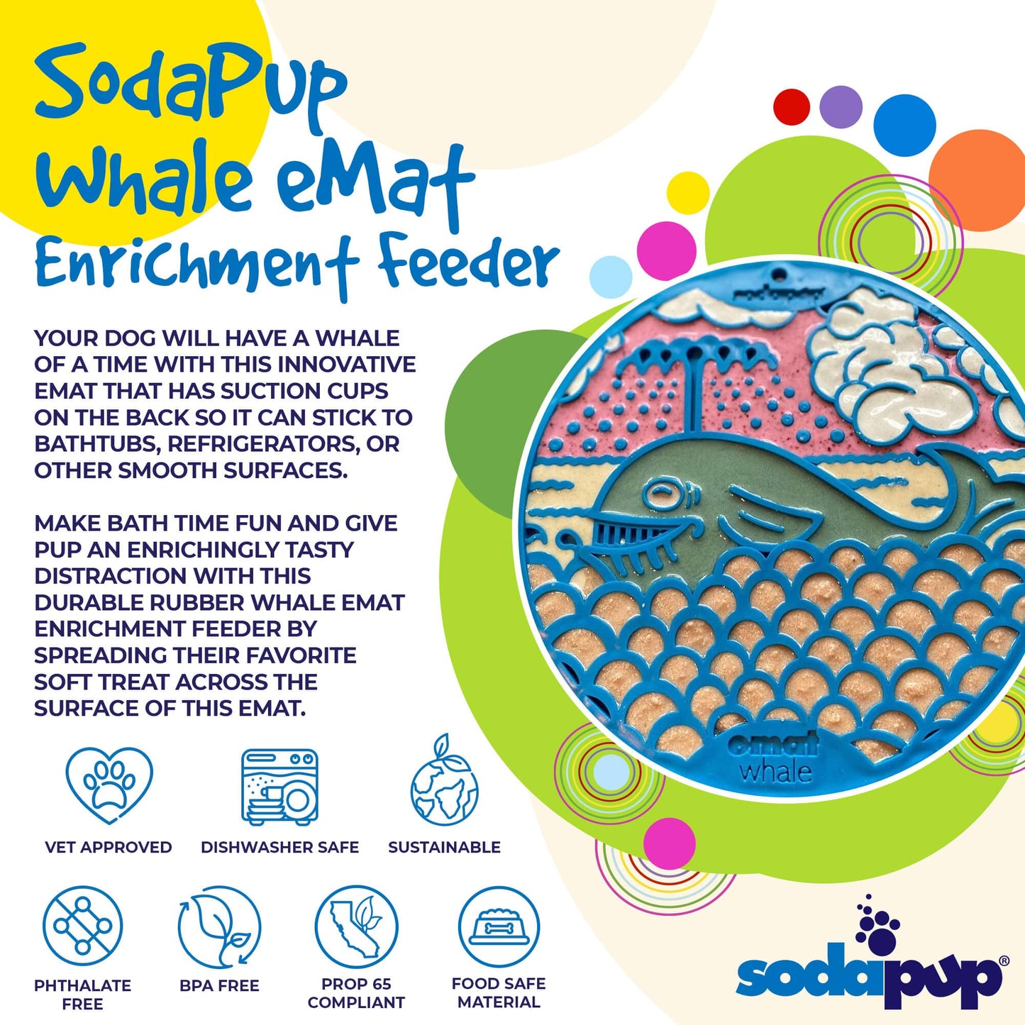 Whale Design eMat Enrichment Lick Mat