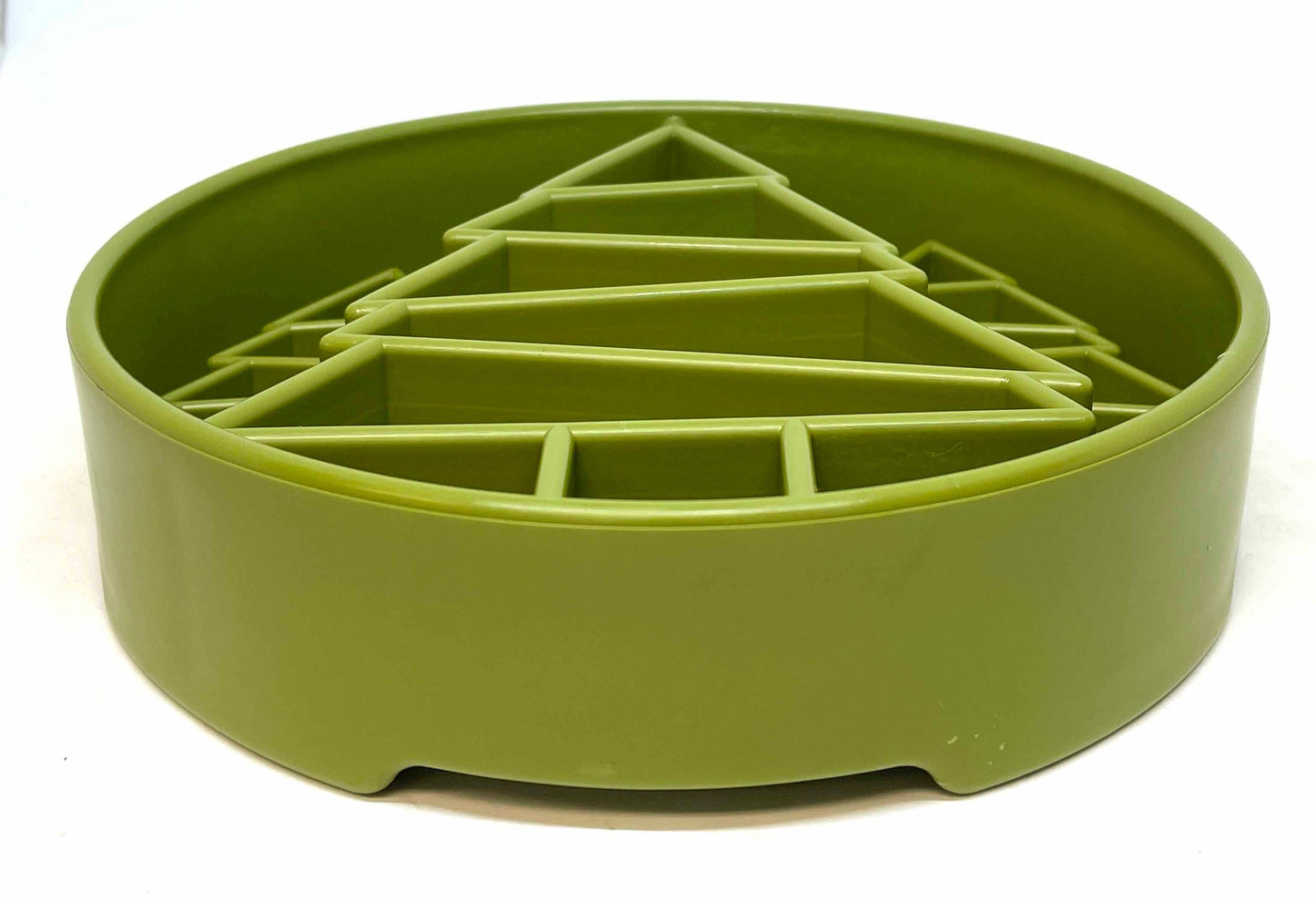 Pine Tree Enrichment Slow Feeder Bowl for Dogs: Trees ebowl - Green