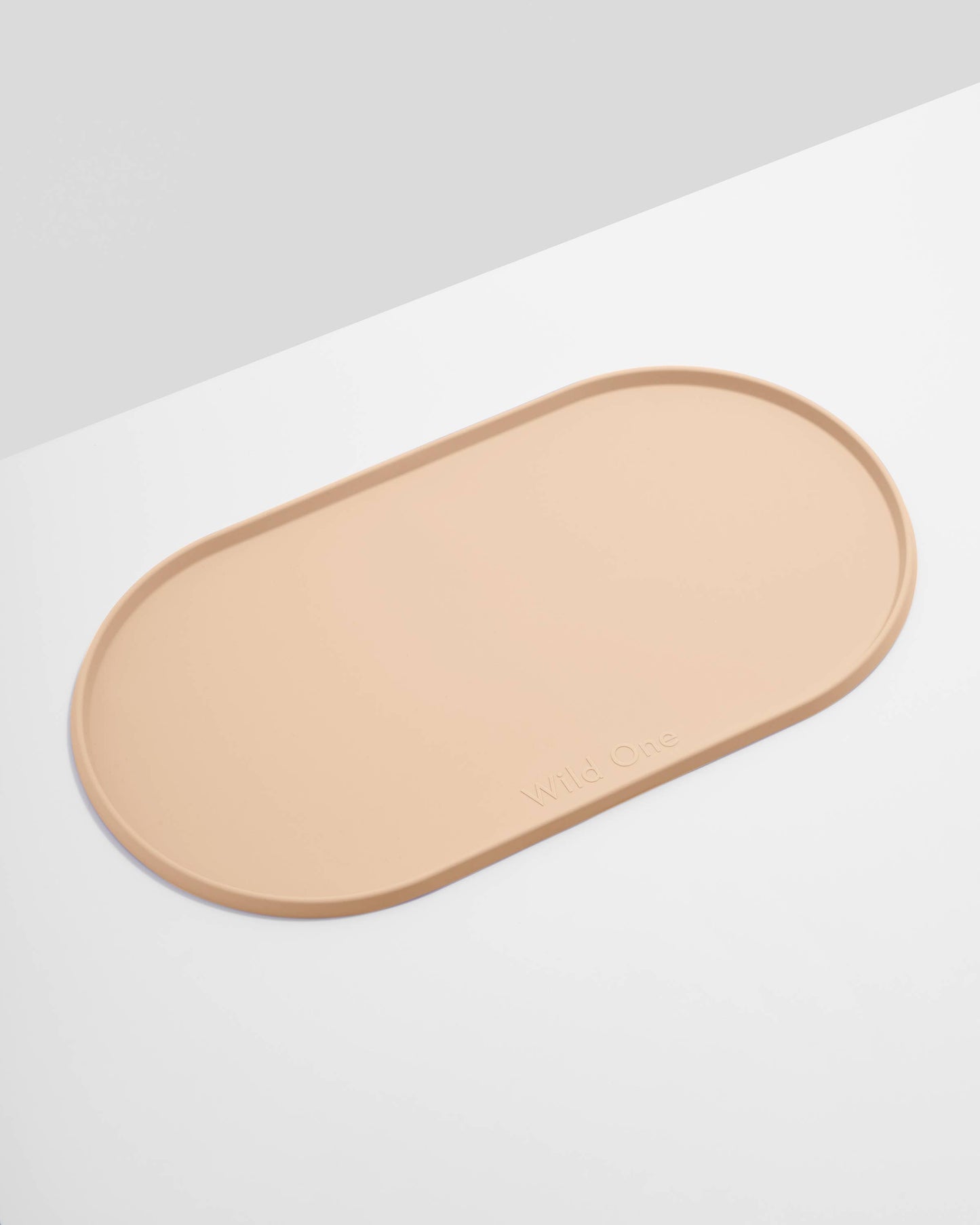 Wild One Silicon Bowl Placemat: Tan