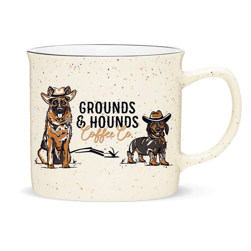 Ground & Hounds Ruff Riders Ceramic Coffee Mug