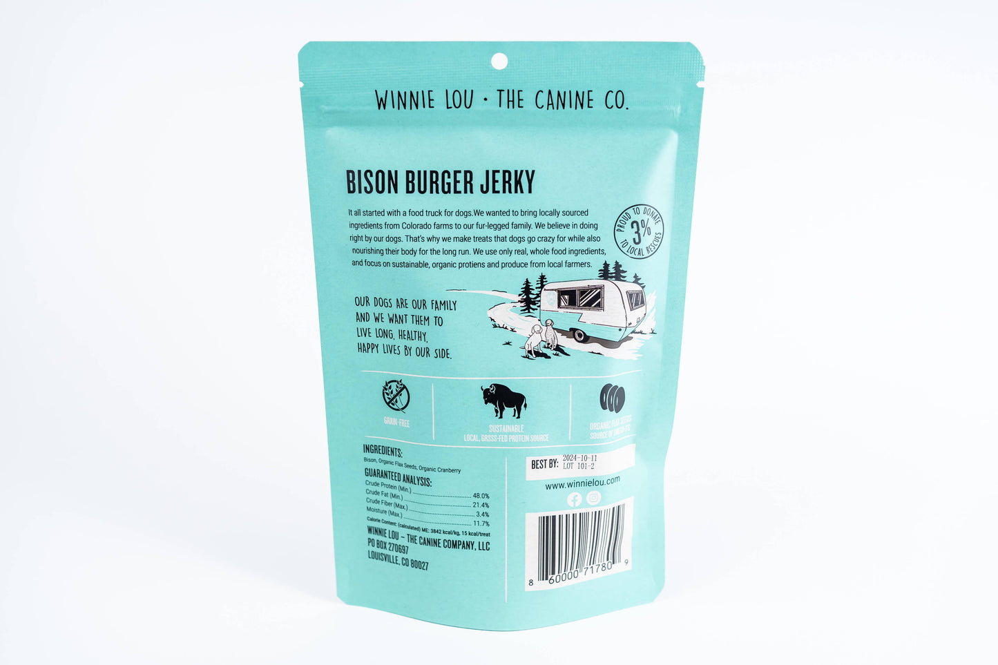 Winnie Lou Bison Burger Jerky