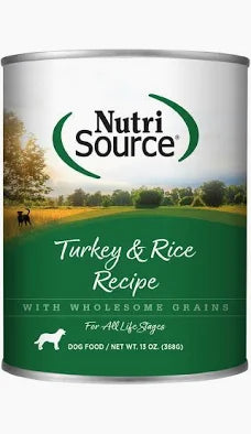 NutriSource Dog Canned Food: Turkey & Rice