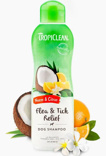 TropiClean Flea & Tick Soothing Shampoo